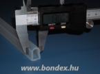 13 mm-es szilikon D profil